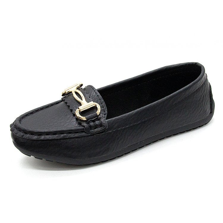 Damen Mokassins mit elegantem Schnallen-Detail und markantem Designs W&W Mode