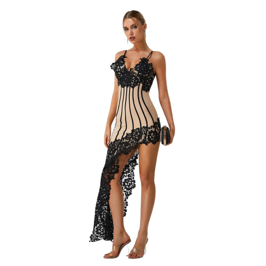 WW | Midi-Bandage-Kleid aus Spitze