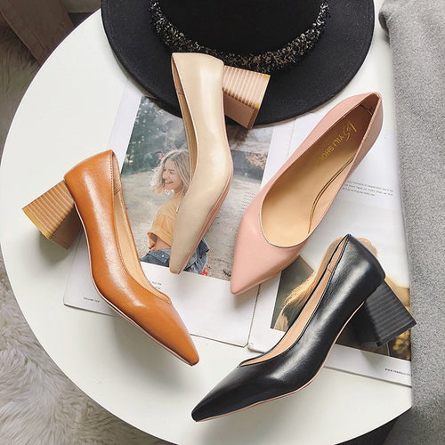 Damen Elegante und komfortable Pumps mit stabilen Blockabsätzen W&W
