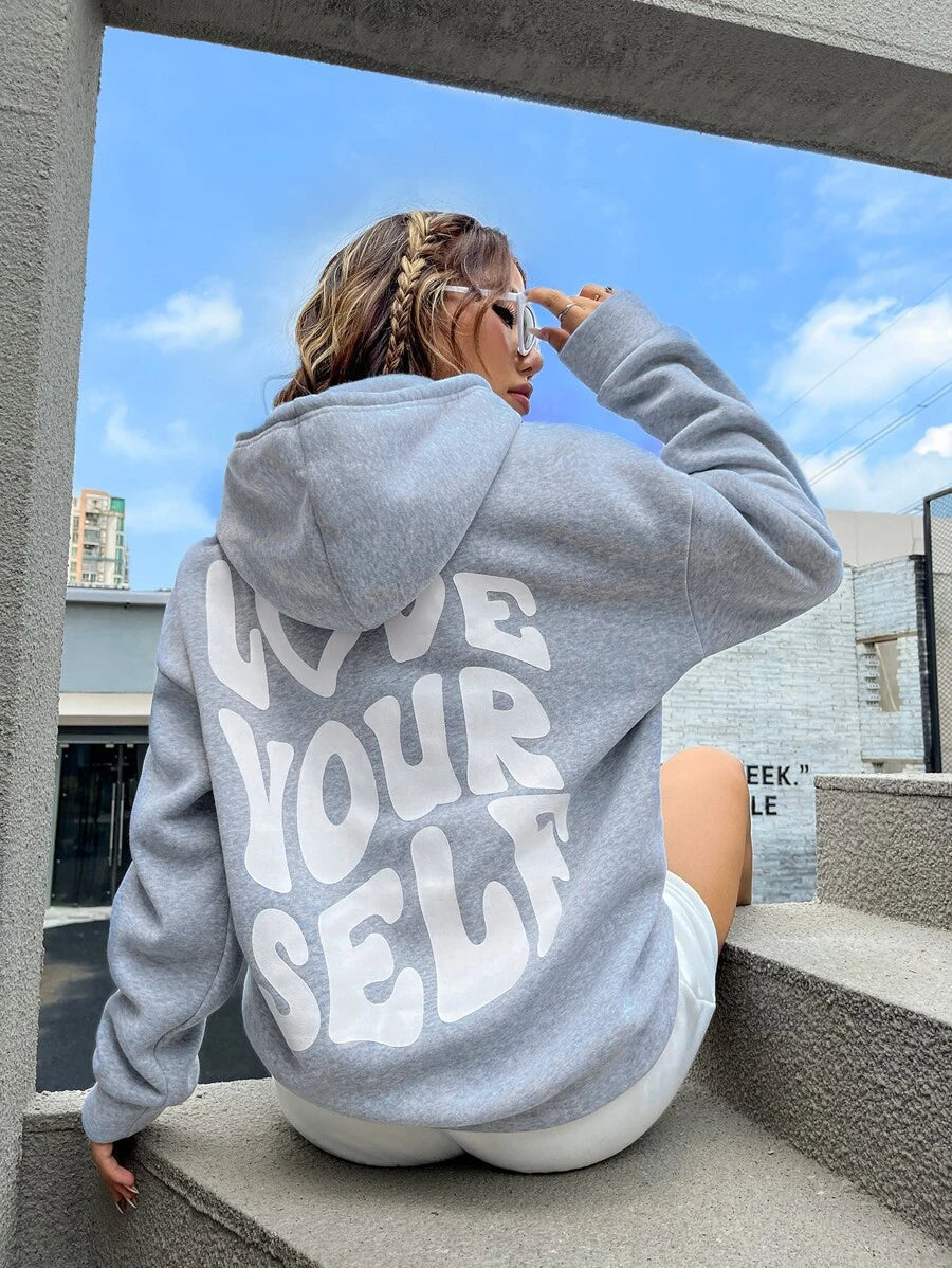 W&W Mode | Lässiger Oversize Hoodie Mit "Love