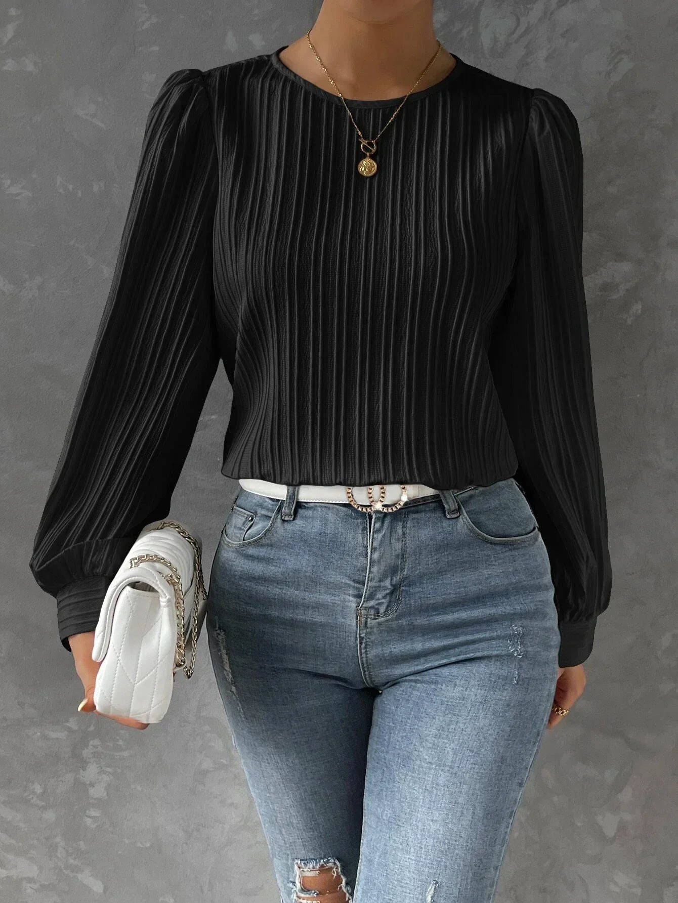 WW | Bluse mit langen Ärmeln Für Frauen