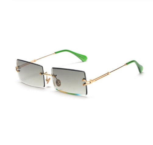 WW | Modische Rechteckige Sonnenbrille Im Retro Stil