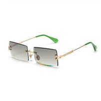 WW | Modische Rechteckige Sonnenbrille Im Retro Stil