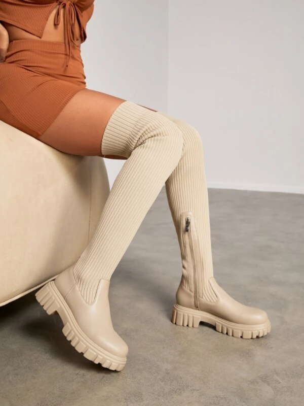 W&W Mode | Luxuriöse Overknee-Stiefel