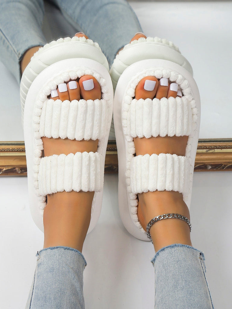 Wolff | fuzzy Slipper Damen – bequeme Einstiegshauspantoffeln