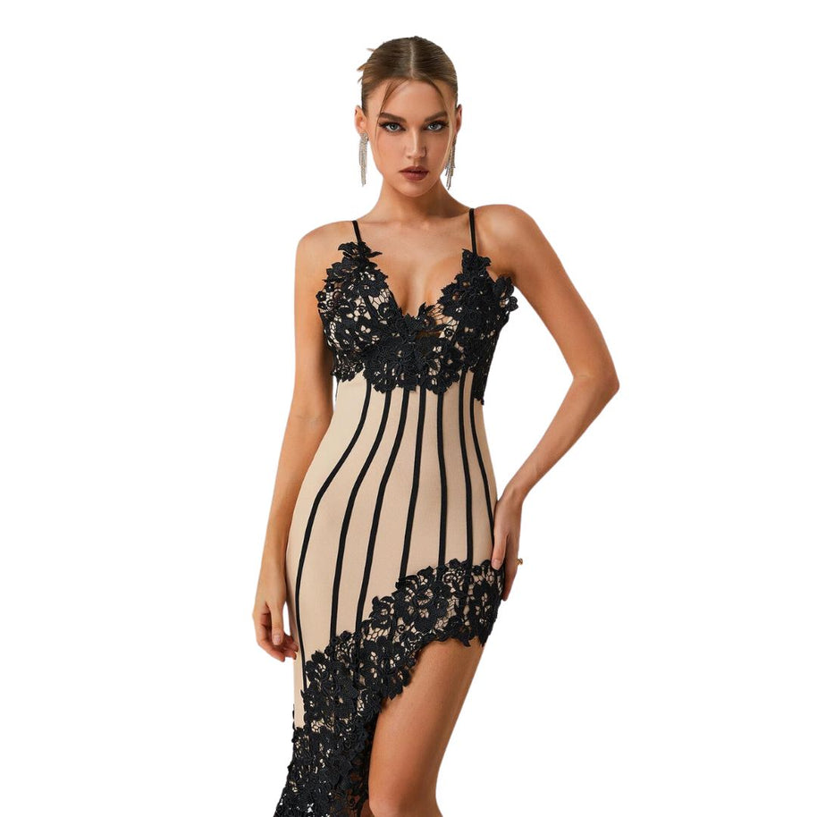 WW | Midi-Bandage-Kleid aus Spitze
