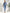 WW | Denim Overall Knopfront Klappentaschen Passender Gürtel Gekrempelte Ärmel
