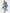 WW | Denim Overall Knopfront Klappentaschen Passender Gürtel Gekrempelte Ärmel