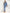 WW | Denim Overall Knopfront Klappentaschen Passender Gürtel Gekrempelte Ärmel