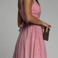 WW | Sexy Elegante Druck Mesh V-Ausschnitt Abendkleid Kleider