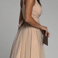 WW | Sexy Elegante Druck Mesh V-Ausschnitt Abendkleid Kleider