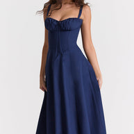 WW - Midikleid mit tailliertem Oberteil und ausgestelltem Rock | Minikleid mit Spaghettiträgern