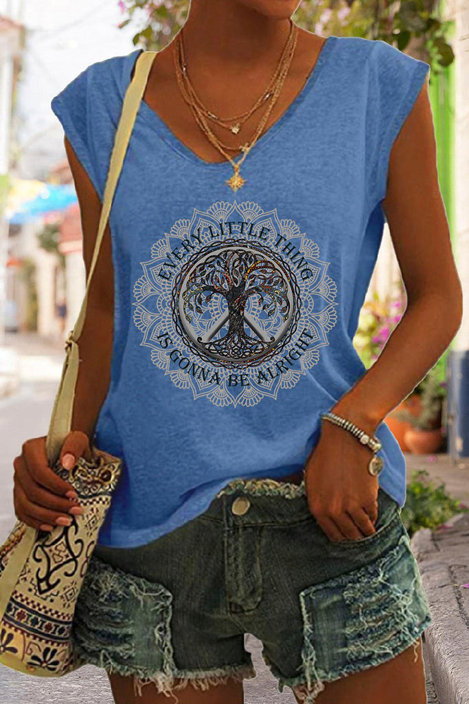 WW | Hippie Crew Neck Ärmelloses Tanktop