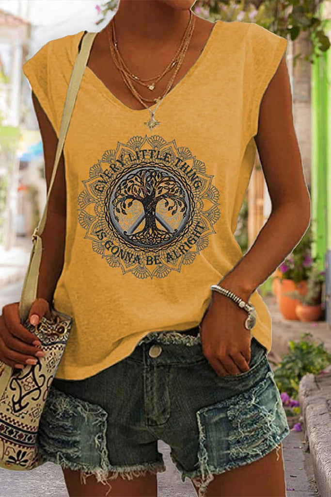 WW | Hippie Crew Neck Ärmelloses Tanktop