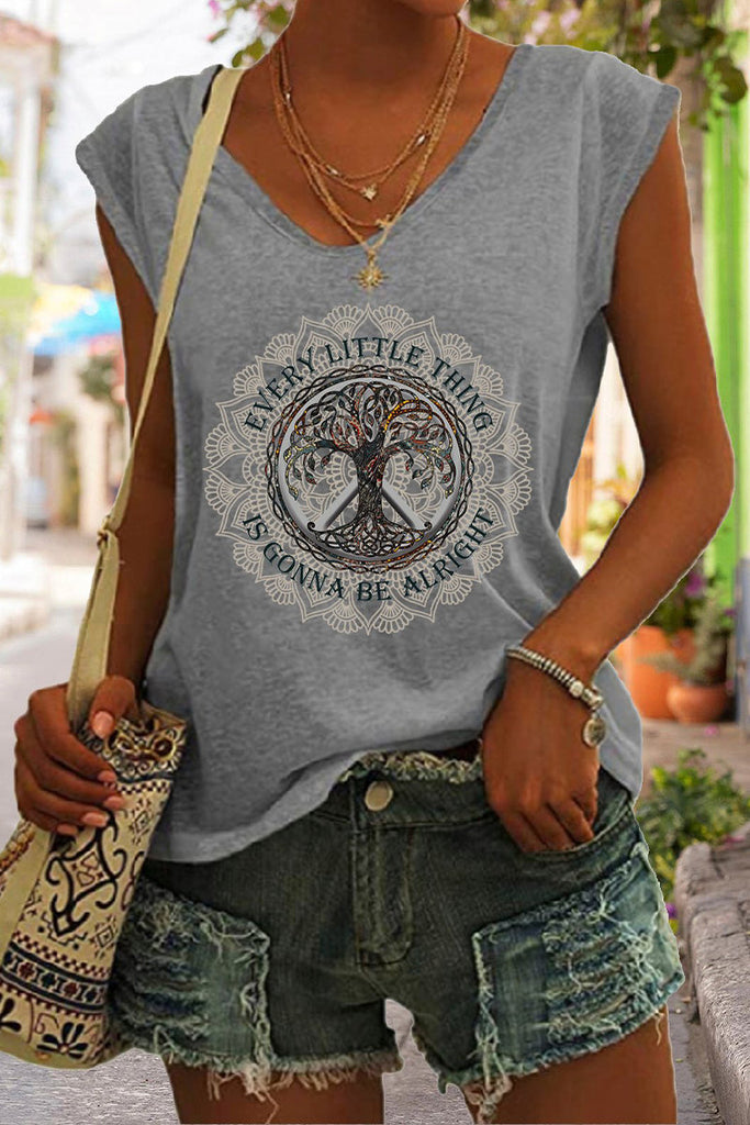 WW | Hippie Crew Neck Ärmelloses Tanktop