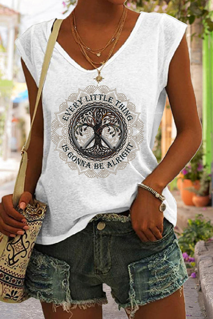 WW | Hippie Crew Neck Ärmelloses Tanktop