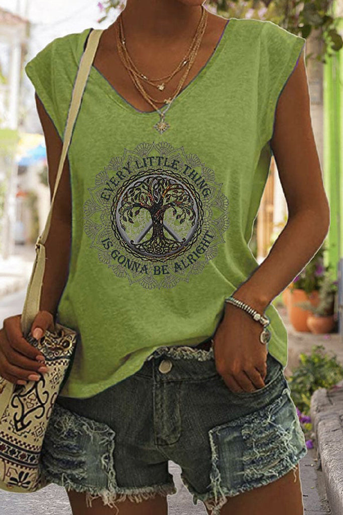 WW | Hippie Crew Neck Ärmelloses Tanktop