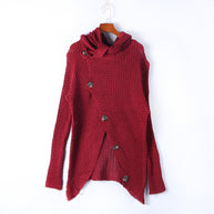 Damen Strickjacke mit asymmetrischem Schnitt und Kragen WW