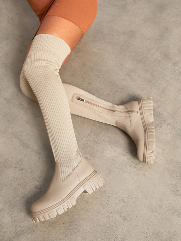 W&W Mode | Luxuriöse Overknee-Stiefel