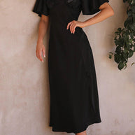 WW | Sexy Celebrities Einfarbige Schlitz Off The Shoulder Gefaltete Kleider