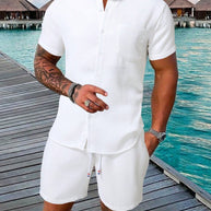 WW | Ärmelshirt Und Shorts Satz Für Männer
