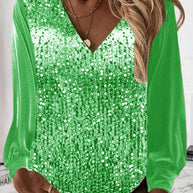 WW | Schlichte Glitzerbluse