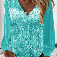 WW | Schlichte Glitzerbluse