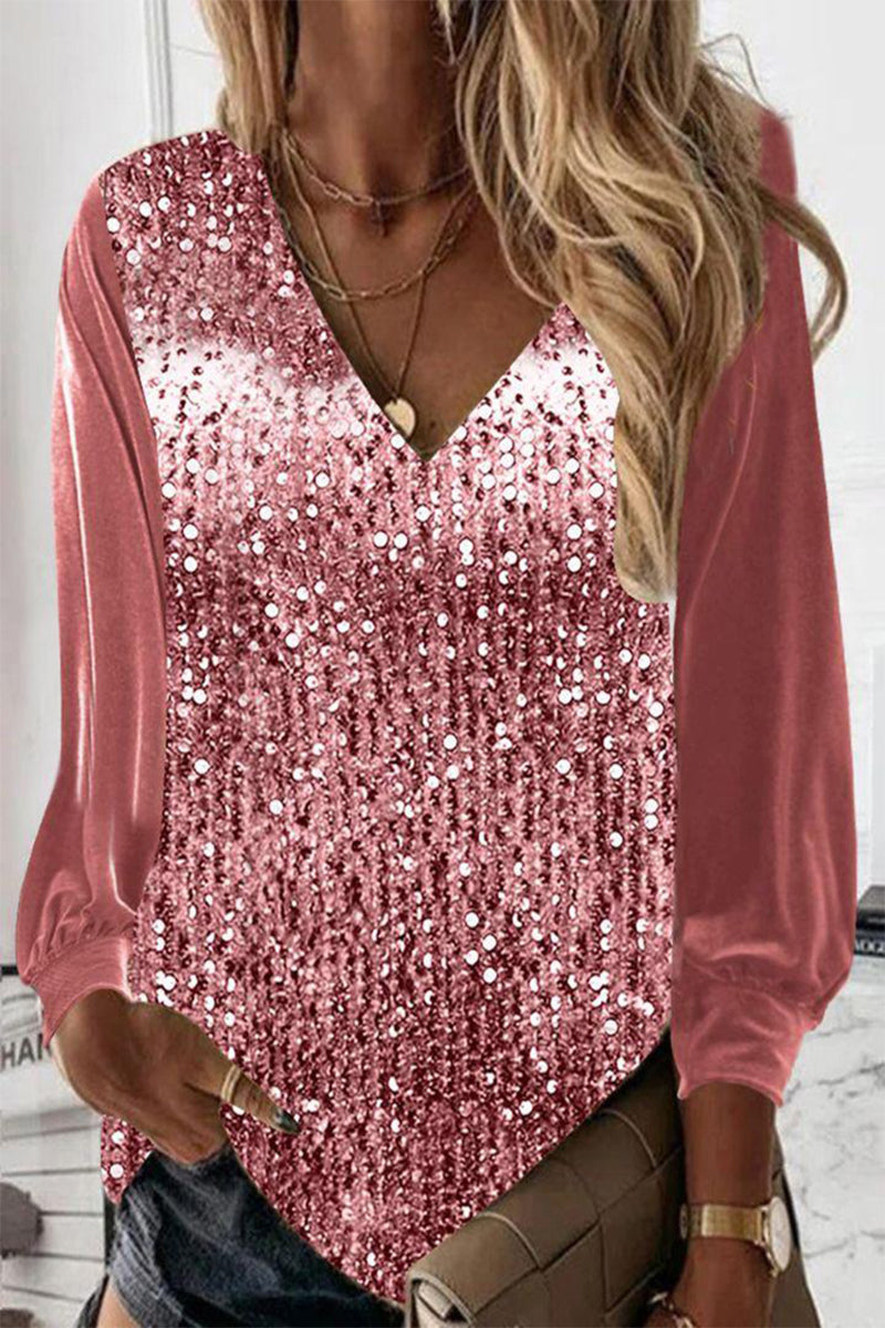 WW | Schlichte Glitzerbluse