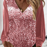 WW | Schlichte Glitzerbluse