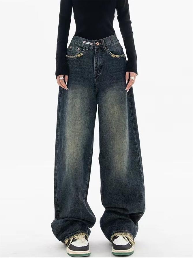 WW | Gewaschene Weinlese Baggy Boyfriend Jeans