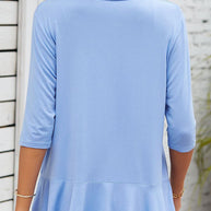 WW | Daily Simplicity Solid Flounce V-Ausschnitt Oberbekleidung