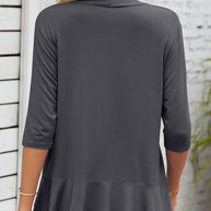 WW | Daily Simplicity Solid Flounce V-Ausschnitt Oberbekleidung