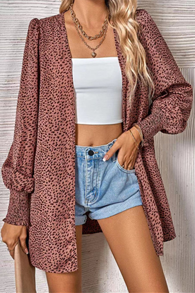WW | Street Leopard Cardigan Kragen Blusen - 3 Farben