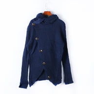 Damen Strickjacke mit asymmetrischem Schnitt und Kragen WW