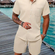 WW | Ärmelshirt Und Shorts Satz Für Männer