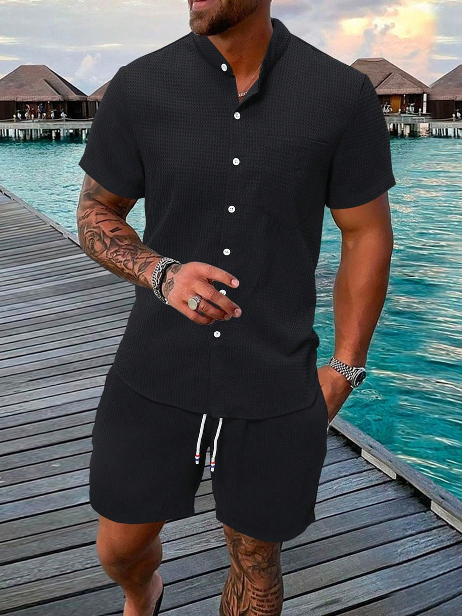 WW | Ärmelshirt Und Shorts Satz Für Männer