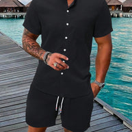 WW | Ärmelshirt Und Shorts Satz Für Männer