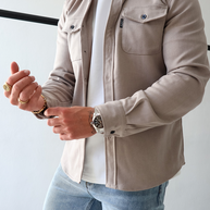 Polojacke mit Knopfleiste