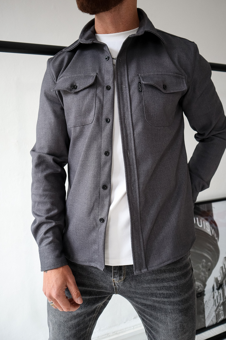Polojacke mit Knopfleiste