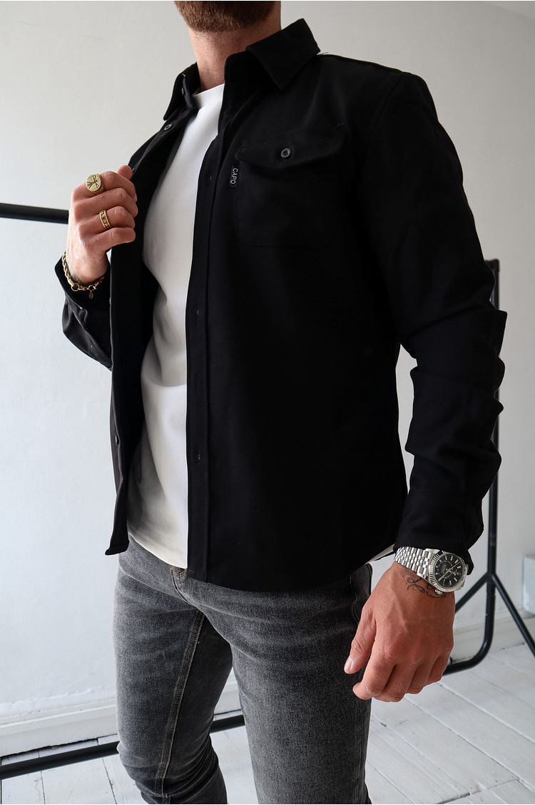 Polojacke mit Knopfleiste