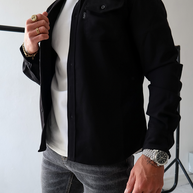Polojacke mit Knopfleiste