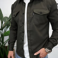 Polojacke mit Knopfleiste