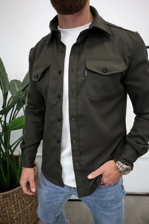 Polojacke mit Knopfleiste