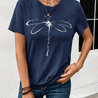 WW | Libellen-T-Shirt mit Grafikdruck für Damen