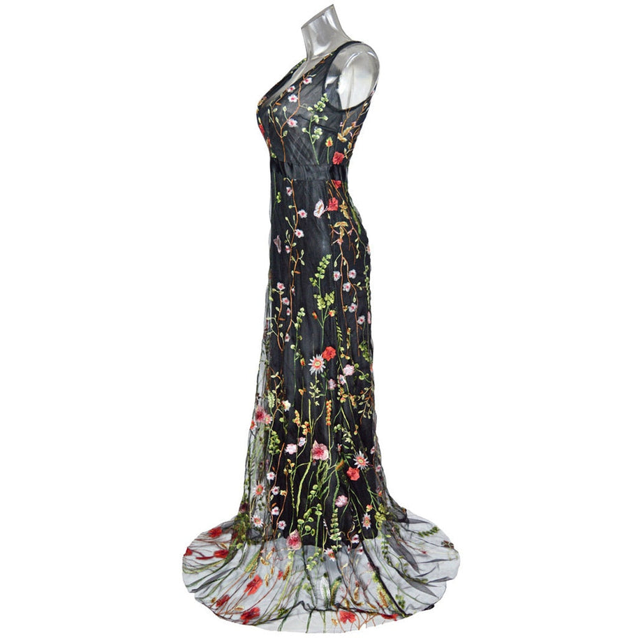 WW | Fabulous Ärmelloses besticktes Kleid