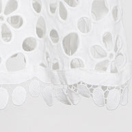 WW | Elegante Einfarbige Ausgehöhlte V-Ausschnitt Taillierte Rock Kurzarm Kleid