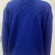 WW | Lässiger Einfarbiger Strickpullover mit Rollkragen - 11 Farben