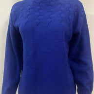 WW | Lässiger Einfarbiger Strickpullover mit Rollkragen - 11 Farben