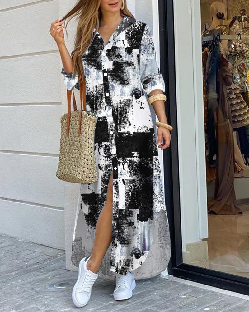 WW | Frühjahr und Sommermode sexy Bluse langer Rock Kleid