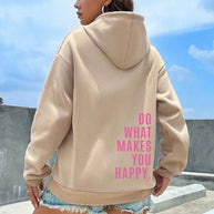WW - Damen Hoodie - Lässiger Streetstyle mit Schriftzug